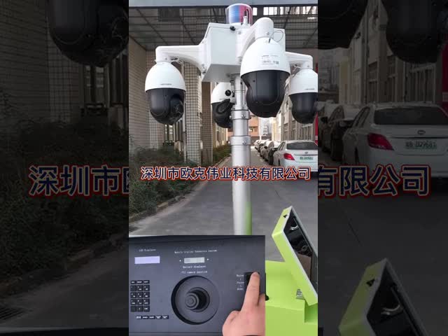 трейлеры наблюдения Sentry 3-6m мобильные возвышаются камера 1920*1080P нержавеющей стали HD PTZ видео