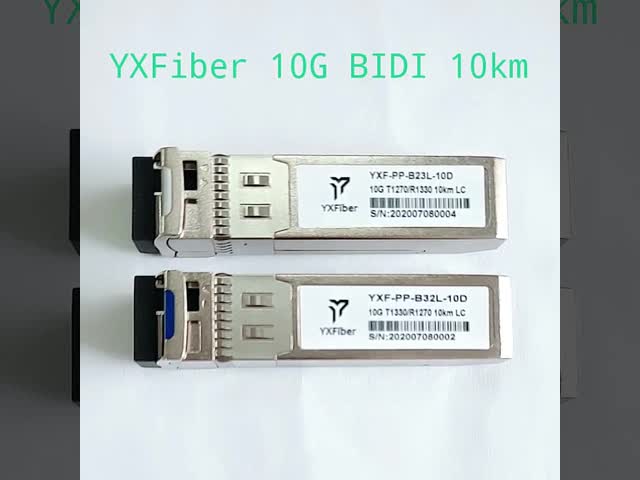 単一LCのコネクターのbidi 10km 10G SFP+ wdm SMF DDMモジュールの光学トランシーバー