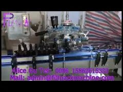 Промышленная машина покрывать кроны бутылки 6 головок, оборудование запечатывания бутылки крышки кроны video