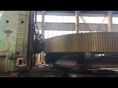 Dia 16000mm шестерни зубчатого колеса привода точности подвергая механической обработке стальной и шестерни шпоры спиральный video