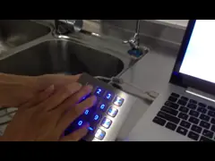 Числовая клавиатура металла хода кнопки 0.45mm кнопочной панели 16 держателя панели короткая video