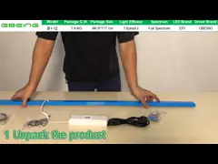 Алюминиевое B1-12 6500K 80W 1.8μMol/J привело полный свет спектра video