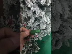 6FT PVC Christmas Tree With White Downy Shawl 250UL Clear Lights