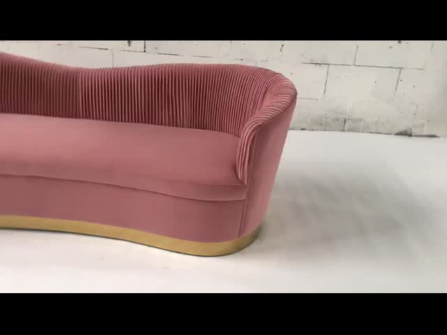 O estilo country francês da tela de veludo deita sofás da tela da sala de visitas