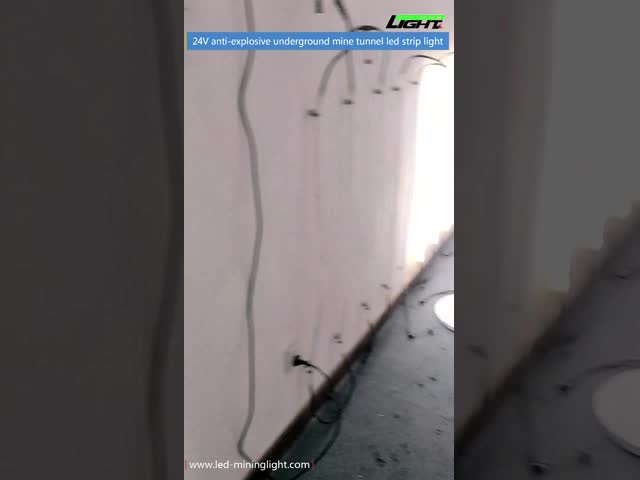 света прокладки СИД подполья света прокладки 24V минирования СИД 2000lum ATEX 15W/M видео