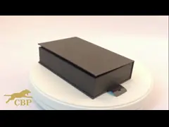 Коробки изготовленного на заказ наушника подарка печатания цвета магнитного упаковывая с бумажной инкрустацией video