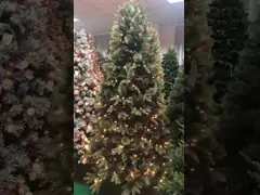 Pre деревья Lit в 7,5 ноги искусственные декоративные для оформления рождества офиса video