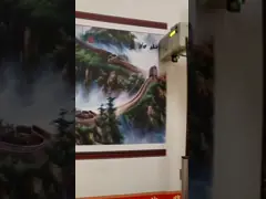 сопла принтера TX800 стены 120w 18㎡/H CMYK 3D вертикальные video