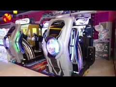 Видеоигра 9d управляя монеткой имитатора привелась в действие машину игр гоночного автомобиля детей video