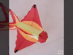 Easy Control 3D FishKite Nylon Or Polyester Material 75*95*46cm Small Wing Span