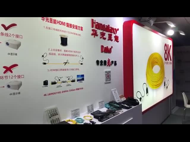 Fibra pura ativa 300m 4K@60Hz longo do cabo ótico de Hdmi 2,0 4 4 4 18Gbps