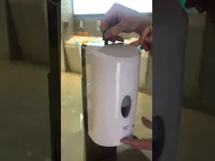 контейнер мыла распределителя мыла распределителя дезинфицирующего средства 1000ml Touchless автоматический стерилизует ABS коробки шампуня белый video