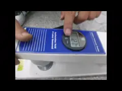 Портативный кожаный тестер размягченности кожи кожи искусственной кожи цифрового дисплея тестера размягченности video