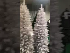 Рождественские елки PVC PE 7.5FT Prelift искусственные со светами 500UL video