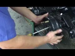 Load Tricycle Rear Axle 3/4 Full Floating 2 Speed Type With Mechanical Drum Brake