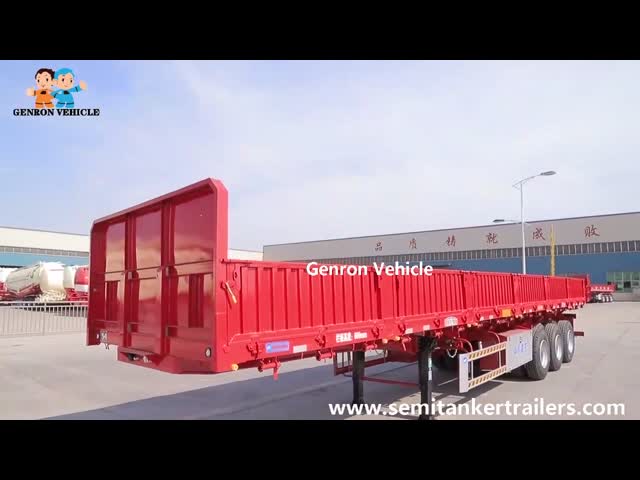 Cargo Transportation 3 Axles 50T 1500mm Sideboard Trailer
