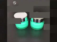 Вычура 8oz PLA привинчивает воздухонепроницаемые двухстенные косметические опарникы просевателя video