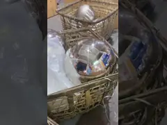 Зеркало толщины сфер 0.6mm неубедительного металла шарика нержавеющей стали стальное отполировало стальную сферу 200mm -800mm video