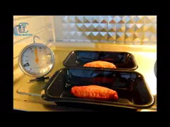 CPET tray oven roast chicken wings test