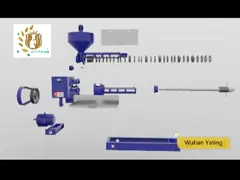 Машина прессы винта, масло Прессер без прибора фильтра и спираль смазывают экспеллер video