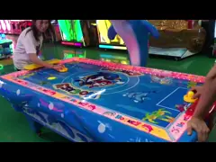 Металл крытой таблицы хоккея воздуха игры электрической прочный + материал FRP video