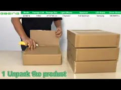 СИД Samsung 301B Q150x4 480W 2.5umol/J растет светлая панель video