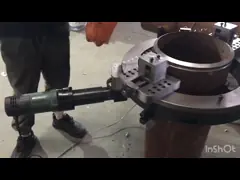 Гидравлический разделенный автомат для резки рамки холодный для тяжелых труб стены video