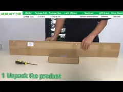 СИД фотосинтеза UVBar120 395nm 80W 12% УЛЬТРАФИОЛЕТОВОЕ растет Адвокатура video