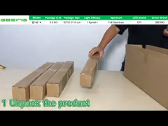 Семя начиная 660nm 150W 24 приведенное x24» растет светлая трубка video