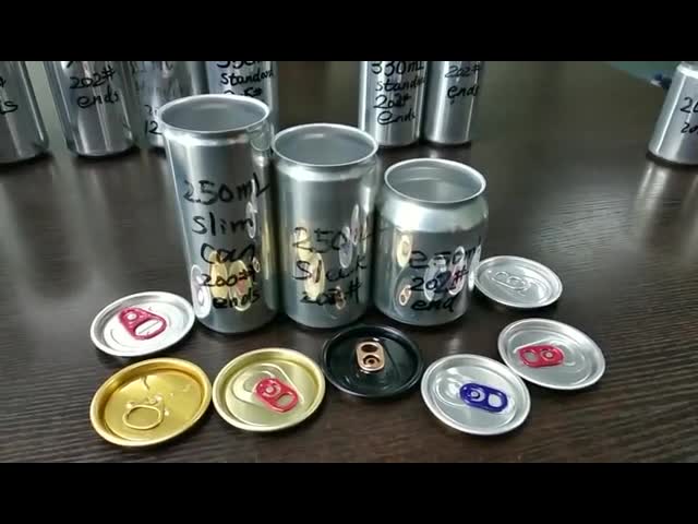 Уменьшите крышку алюминиевых консервных банок напитка 180мл 190мл с напитком энергии логотипа 200# видео
