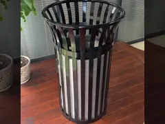 Мусорный бак стали Dia 584* 914H Mm покрытия порошка на открытом воздухе video