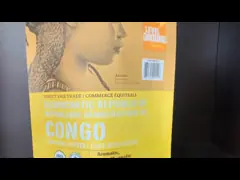 Плоские нижние сумки бумаги Kraft упаковывая для кофейных зерен 500g video