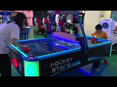 Электронной эксплуатируемый монеткой материал Акрылик металла игроков таблицы 2 хоккея воздуха video