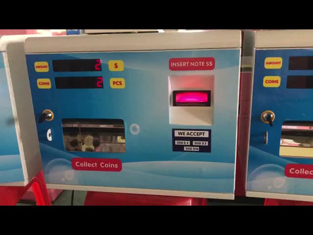 壁に取り付けられたトークン ディスペンサー機械安全な小型硬貨のチェンジャー80W
