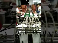 Double feeder automatic gluing machine