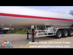 Genron Vehicle-LPG Tanker Semi  Trailer export to Saudi Arabia