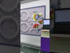 Высокоскоростной принтер настенной росписи стены 50DBA 2880DPI вертикальный video