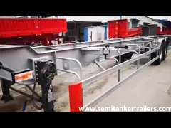 Genron Vehicle-Extensible Container Skeleton Semi Trailer Transport 40FT or 45FT container.