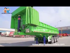 Genron Vehicle-3 Axles Rear Tipper Semi Trailers Transport to Sands,Cobbleston,Muck,Coal