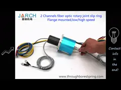 1 кольцо выскальзывания капсулы роторного соединения оптического волокна канала Электро оптически для оптически терминального робота video