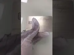 Карта банка металла таможни 0.8mm с магнитной полосой обломока контакта SLE4442 video