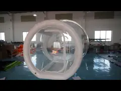 Шатер дома пузыря Кристл гостиницы раздувной с воздухонепроницаемым тоннелем video