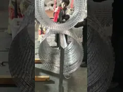 BTO-22 500MM гальванизировало спиральную концертину провода бритвы video