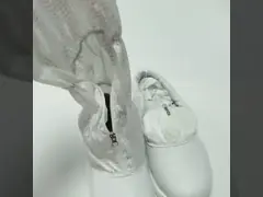 Безопасность PVC кожаная верхняя ESD обувает подошву PU рукава нашивки 5mm удобную video