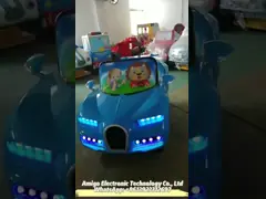 Места MP4 2 чеканят эксплуатируемую езду Kiddie со светами СИД video