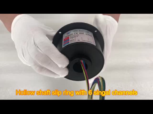 Industrial Standard Through Bore 3 Wire Slip Ring Collector With Electrical Power Swivel