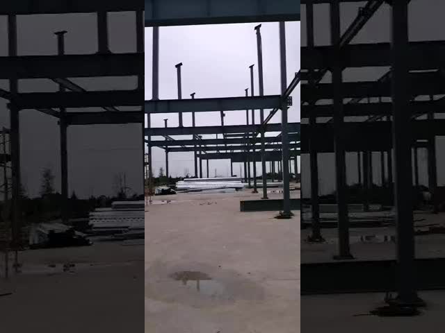 Estrutura de aço com tratamento de superfície pintada