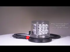 Сильный голубой свет маяка полиции, маяки СИД раковины ПК предупреждающие для кораблей video