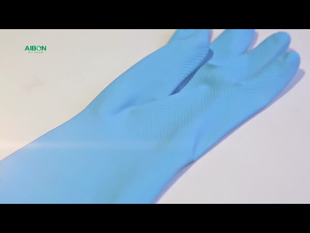 For Hand Protection  Extra Long Sleeve Rubber Gloves Textured And Comforble