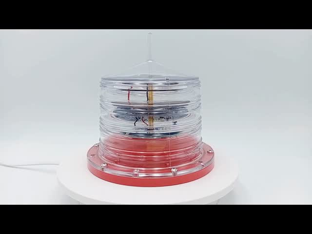 Лампы морской навигации 1-4NM 2W красные солнечные видео